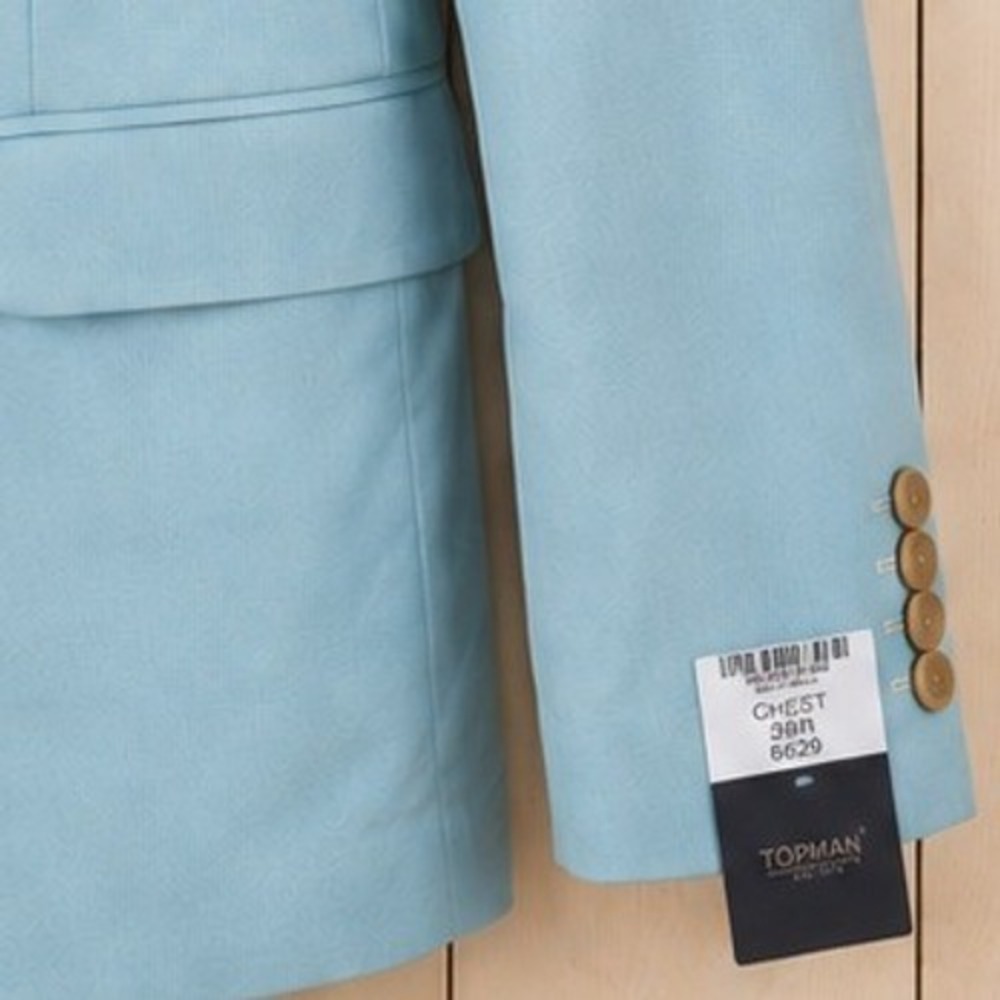 Topman at Nordstrom Mens Single Breasted Two Button Blazer Jacket Size US 38 - Picture 3 of 13
